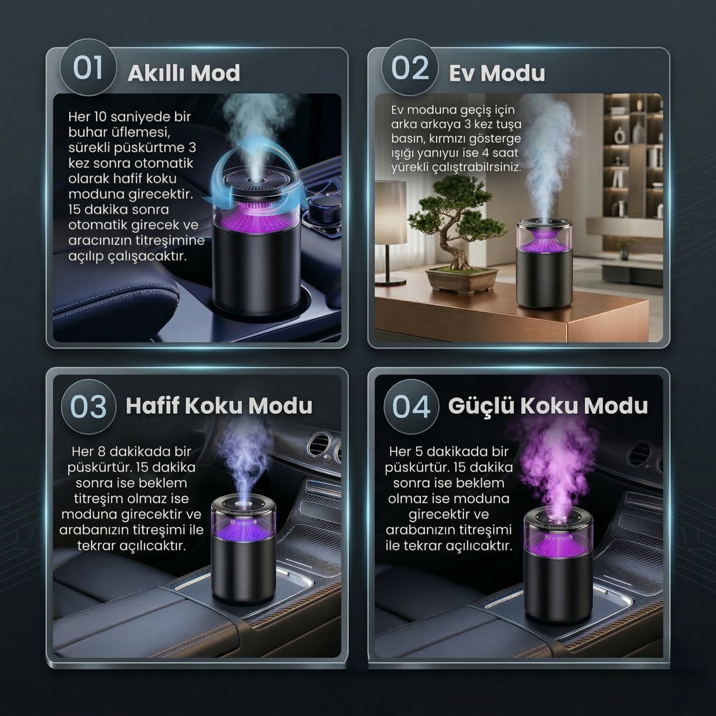 Fresh Car™ 360° Akıllı Araç Koku Difüzörü